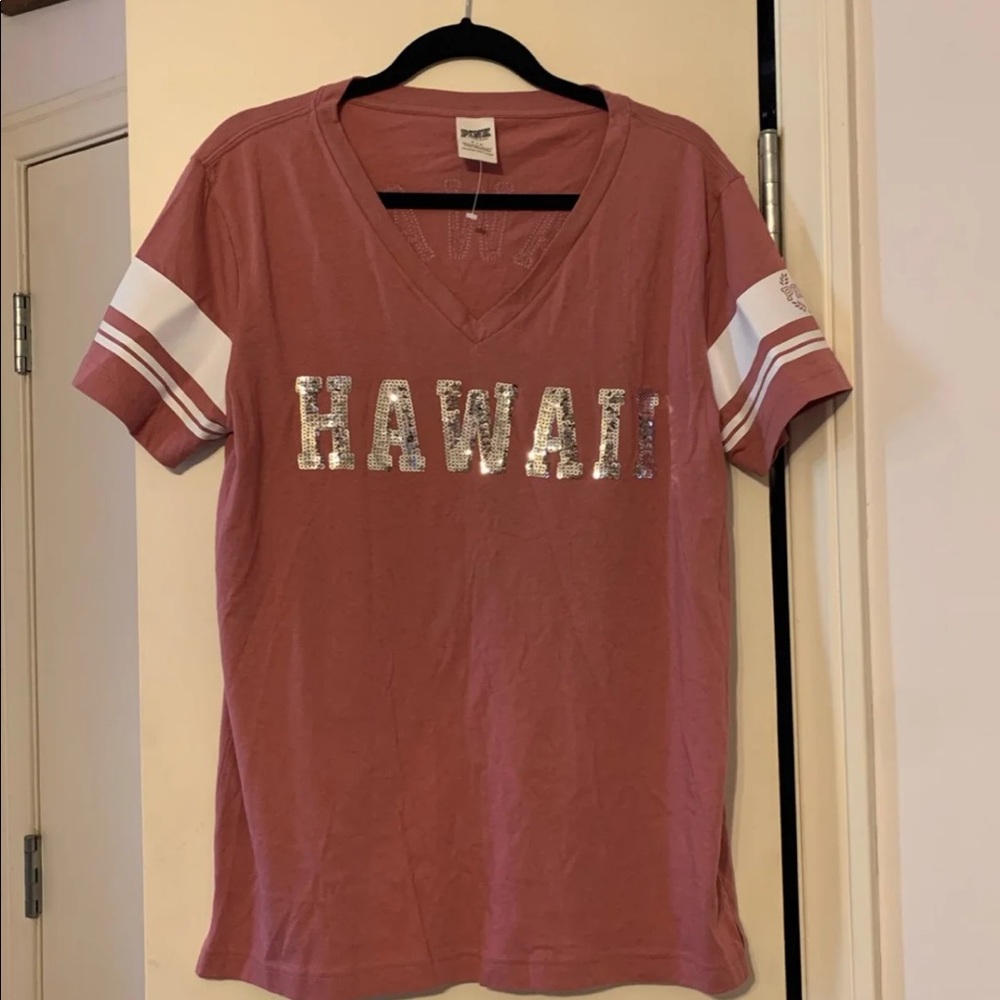 New PINK Victoria’s Secret Hawaii sequined t-shirt